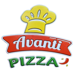 Avanti Pizzeria logo.